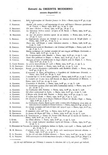 Oriente moderno rivista mensile d'informazioni e di studi