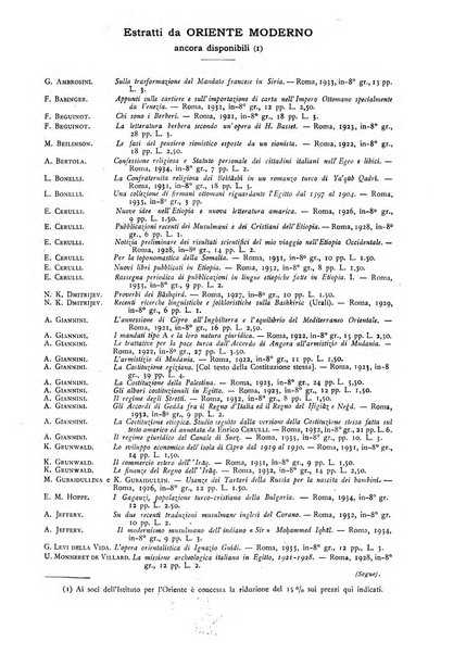 Oriente moderno rivista mensile d'informazioni e di studi