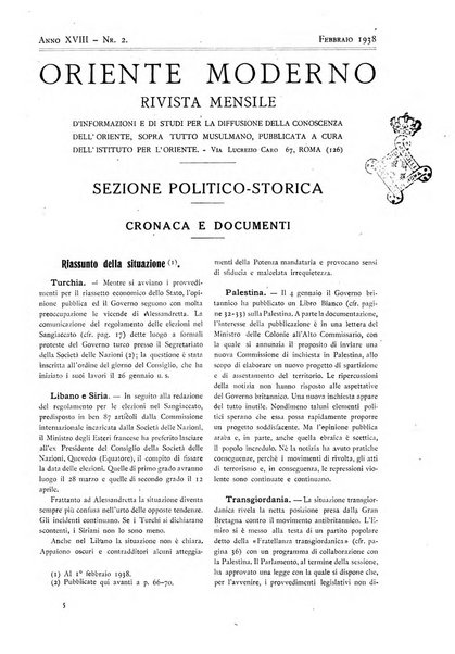 Oriente moderno rivista mensile d'informazioni e di studi