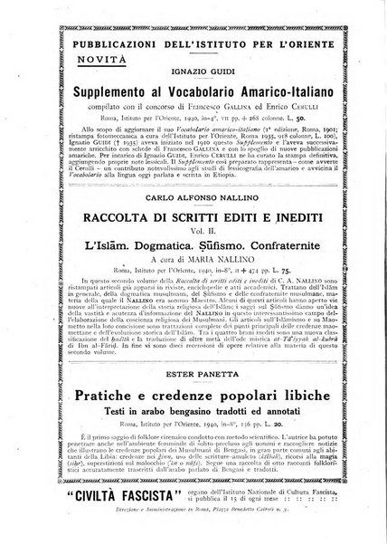 Oriente moderno rivista mensile d'informazioni e di studi