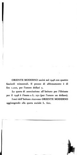 Oriente moderno rivista mensile d'informazioni e di studi