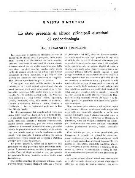 L'Ospedale Maggiore rivista scientifico-pratica dell'Ospedale Maggiore di Milano ed Istituti sanitari annessi