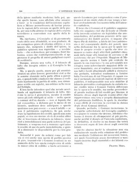 L'Ospedale Maggiore rivista scientifico-pratica dell'Ospedale Maggiore di Milano ed Istituti sanitari annessi