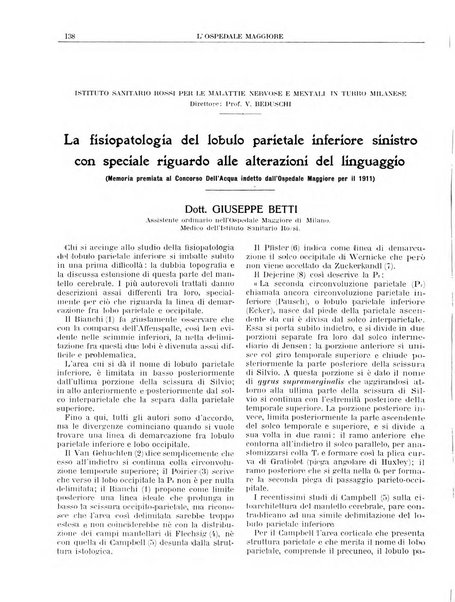 L'Ospedale Maggiore rivista scientifico-pratica dell'Ospedale Maggiore di Milano ed Istituti sanitari annessi