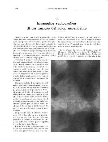 L'Ospedale Maggiore rivista scientifico-pratica dell'Ospedale Maggiore di Milano ed Istituti sanitari annessi