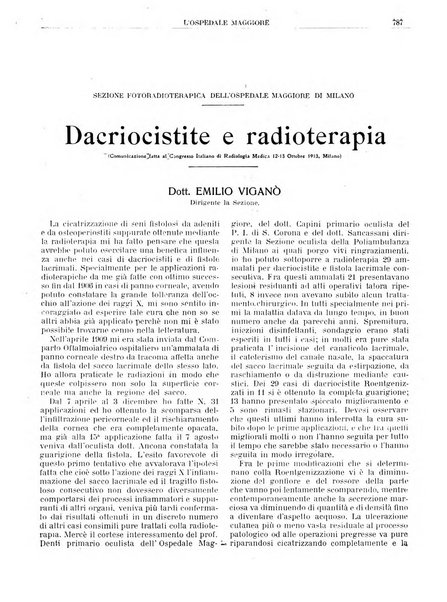 L'Ospedale Maggiore rivista scientifico-pratica dell'Ospedale Maggiore di Milano ed Istituti sanitari annessi