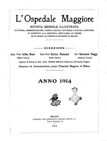 L'Ospedale Maggiore rivista scientifico-pratica dell'Ospedale Maggiore di Milano ed Istituti sanitari annessi