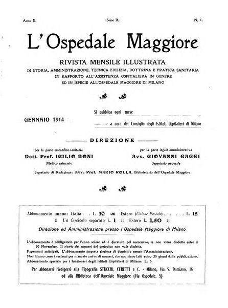 L'Ospedale Maggiore rivista scientifico-pratica dell'Ospedale Maggiore di Milano ed Istituti sanitari annessi