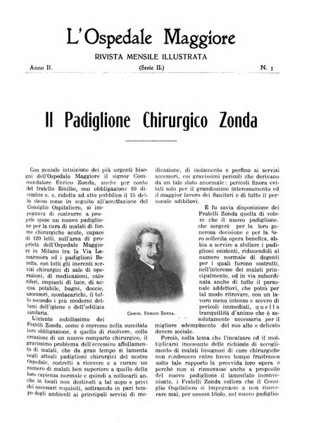 L'Ospedale Maggiore rivista scientifico-pratica dell'Ospedale Maggiore di Milano ed Istituti sanitari annessi