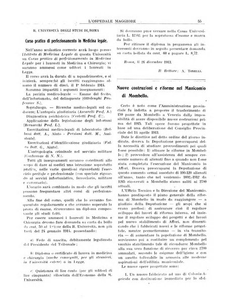 L'Ospedale Maggiore rivista scientifico-pratica dell'Ospedale Maggiore di Milano ed Istituti sanitari annessi