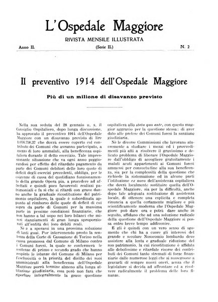 L'Ospedale Maggiore rivista scientifico-pratica dell'Ospedale Maggiore di Milano ed Istituti sanitari annessi