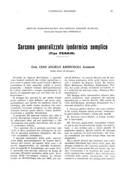 L'Ospedale Maggiore rivista scientifico-pratica dell'Ospedale Maggiore di Milano ed Istituti sanitari annessi