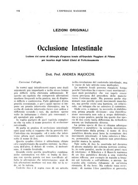 L'Ospedale Maggiore rivista scientifico-pratica dell'Ospedale Maggiore di Milano ed Istituti sanitari annessi