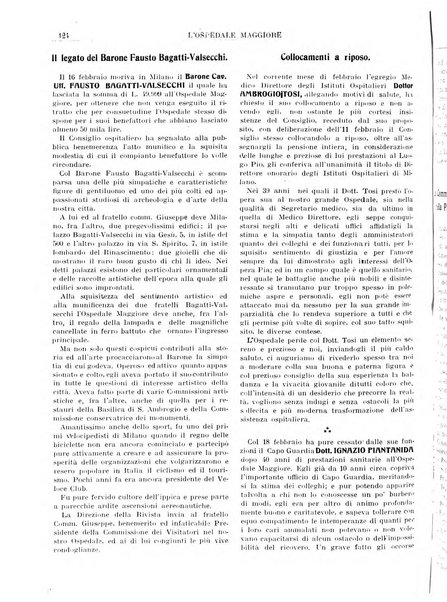 L'Ospedale Maggiore rivista scientifico-pratica dell'Ospedale Maggiore di Milano ed Istituti sanitari annessi