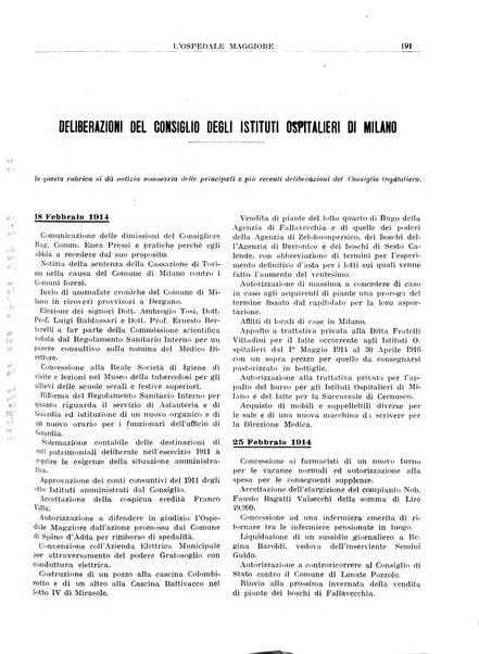 L'Ospedale Maggiore rivista scientifico-pratica dell'Ospedale Maggiore di Milano ed Istituti sanitari annessi