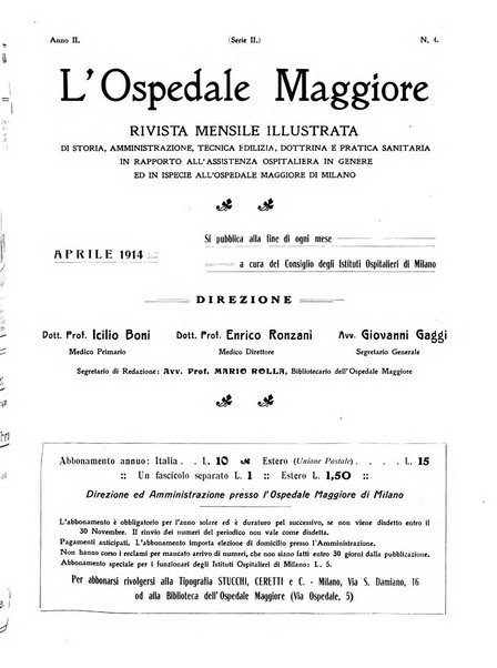 L'Ospedale Maggiore rivista scientifico-pratica dell'Ospedale Maggiore di Milano ed Istituti sanitari annessi