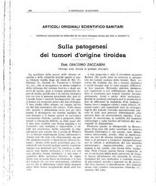 L'Ospedale Maggiore rivista scientifico-pratica dell'Ospedale Maggiore di Milano ed Istituti sanitari annessi