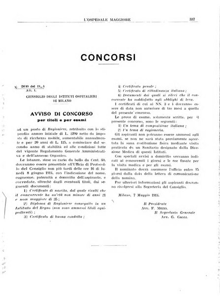 L'Ospedale Maggiore rivista scientifico-pratica dell'Ospedale Maggiore di Milano ed Istituti sanitari annessi