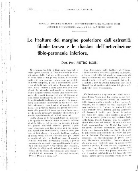 L'Ospedale Maggiore rivista scientifico-pratica dell'Ospedale Maggiore di Milano ed Istituti sanitari annessi