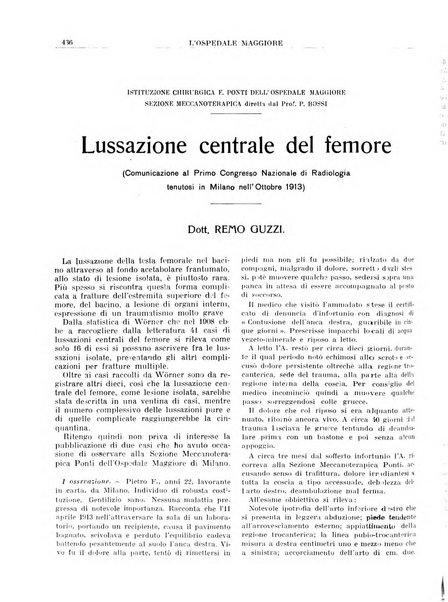 L'Ospedale Maggiore rivista scientifico-pratica dell'Ospedale Maggiore di Milano ed Istituti sanitari annessi