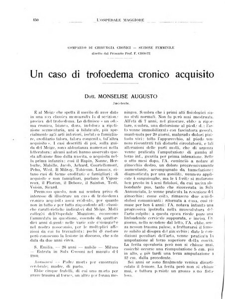 L'Ospedale Maggiore rivista scientifico-pratica dell'Ospedale Maggiore di Milano ed Istituti sanitari annessi