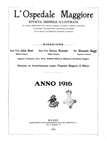 L'Ospedale Maggiore rivista scientifico-pratica dell'Ospedale Maggiore di Milano ed Istituti sanitari annessi