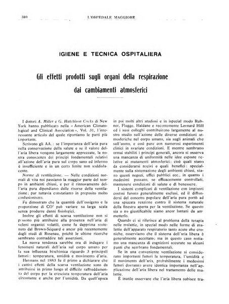 L'Ospedale Maggiore rivista scientifico-pratica dell'Ospedale Maggiore di Milano ed Istituti sanitari annessi