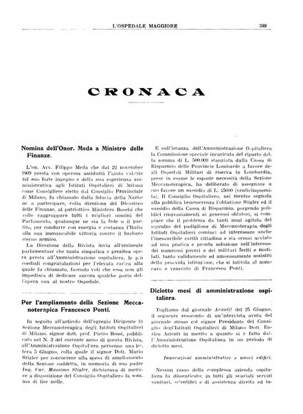 L'Ospedale Maggiore rivista scientifico-pratica dell'Ospedale Maggiore di Milano ed Istituti sanitari annessi