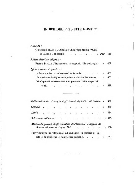 L'Ospedale Maggiore rivista scientifico-pratica dell'Ospedale Maggiore di Milano ed Istituti sanitari annessi