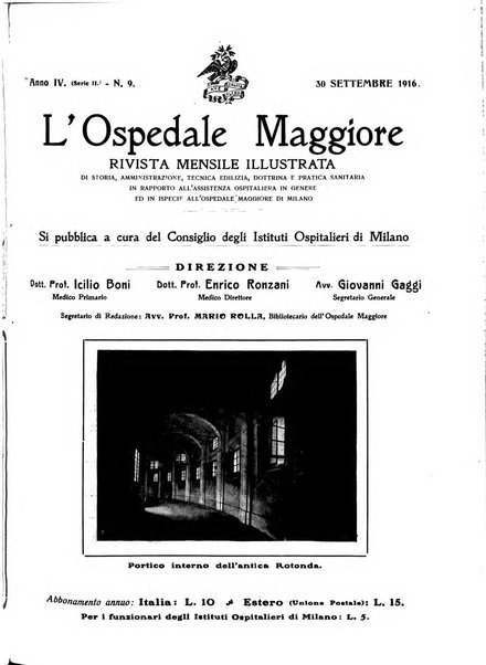 L'Ospedale Maggiore rivista scientifico-pratica dell'Ospedale Maggiore di Milano ed Istituti sanitari annessi