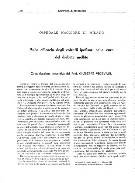 L'Ospedale Maggiore rivista scientifico-pratica dell'Ospedale Maggiore di Milano ed Istituti sanitari annessi