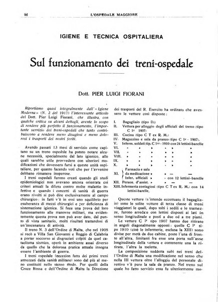 L'Ospedale Maggiore rivista scientifico-pratica dell'Ospedale Maggiore di Milano ed Istituti sanitari annessi