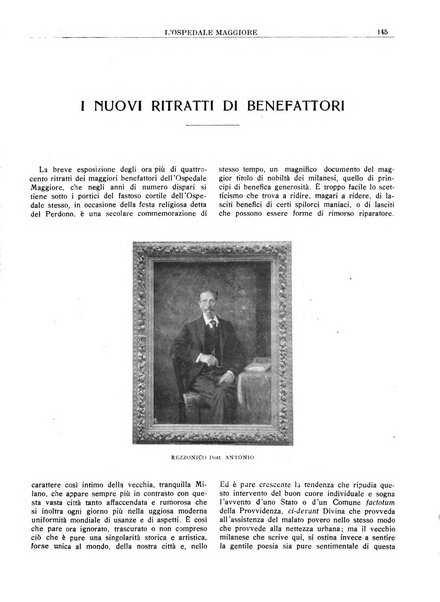 L'Ospedale Maggiore rivista scientifico-pratica dell'Ospedale Maggiore di Milano ed Istituti sanitari annessi