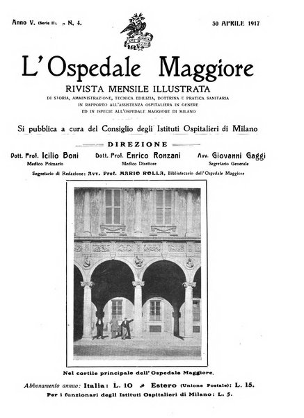 L'Ospedale Maggiore rivista scientifico-pratica dell'Ospedale Maggiore di Milano ed Istituti sanitari annessi