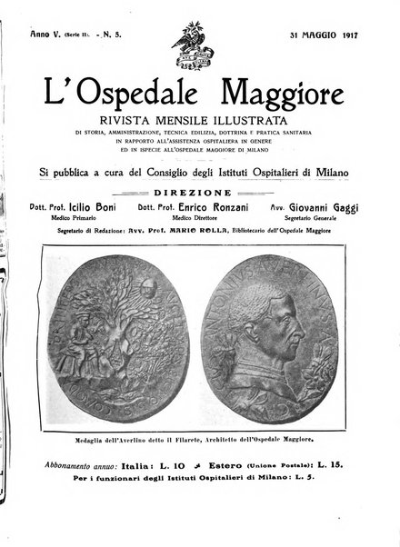 L'Ospedale Maggiore rivista scientifico-pratica dell'Ospedale Maggiore di Milano ed Istituti sanitari annessi