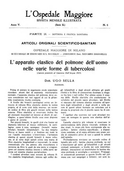 L'Ospedale Maggiore rivista scientifico-pratica dell'Ospedale Maggiore di Milano ed Istituti sanitari annessi