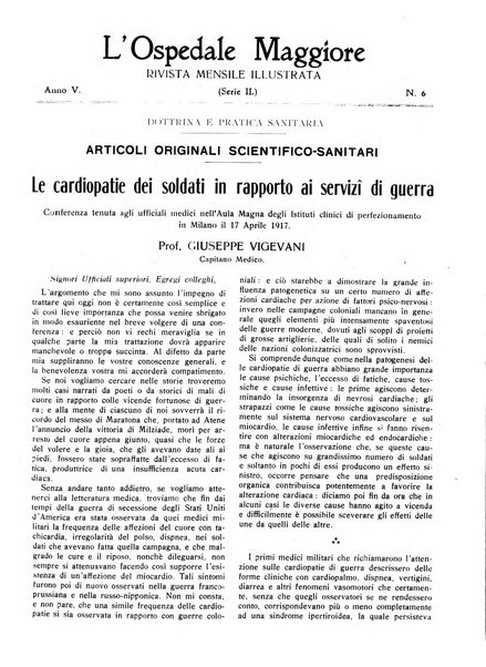 L'Ospedale Maggiore rivista scientifico-pratica dell'Ospedale Maggiore di Milano ed Istituti sanitari annessi