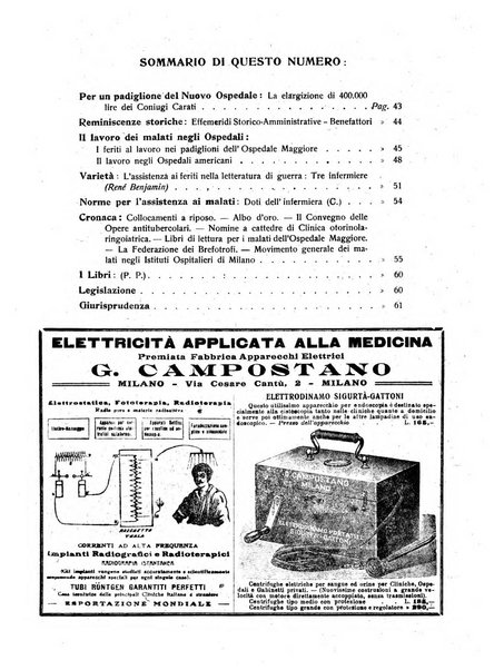 L'Ospedale Maggiore rivista scientifico-pratica dell'Ospedale Maggiore di Milano ed Istituti sanitari annessi