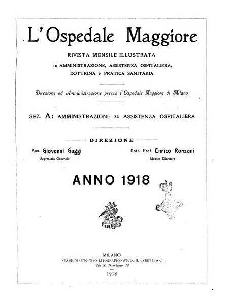 L'Ospedale Maggiore rivista scientifico-pratica dell'Ospedale Maggiore di Milano ed Istituti sanitari annessi