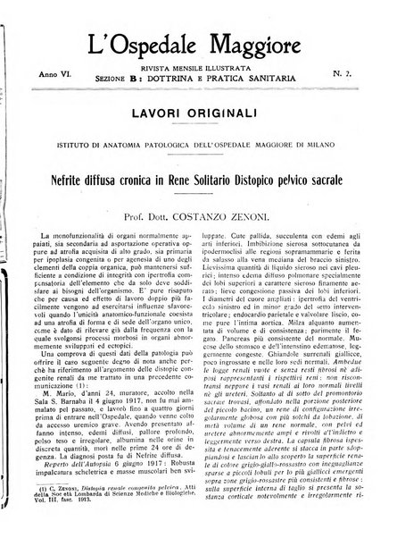 L'Ospedale Maggiore rivista scientifico-pratica dell'Ospedale Maggiore di Milano ed Istituti sanitari annessi