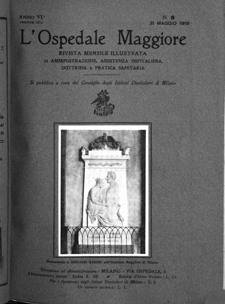 L'Ospedale Maggiore rivista scientifico-pratica dell'Ospedale Maggiore di Milano ed Istituti sanitari annessi