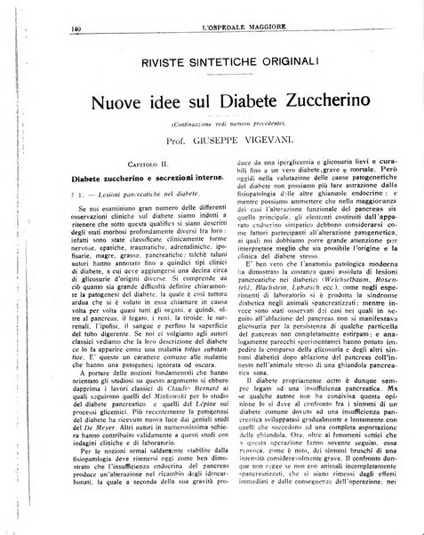 L'Ospedale Maggiore rivista scientifico-pratica dell'Ospedale Maggiore di Milano ed Istituti sanitari annessi