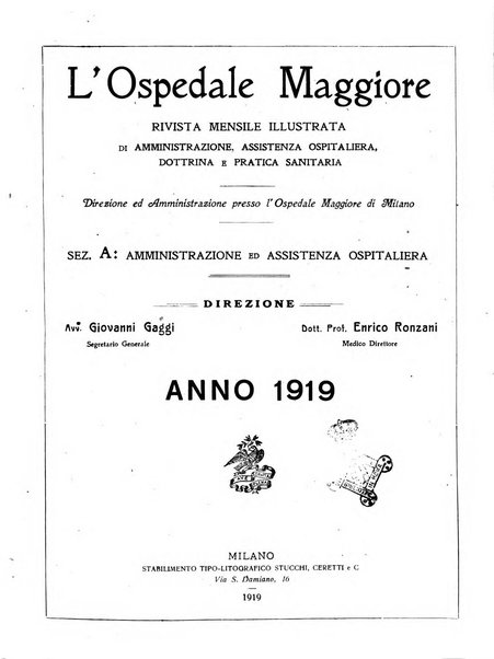 L'Ospedale Maggiore rivista scientifico-pratica dell'Ospedale Maggiore di Milano ed Istituti sanitari annessi