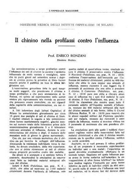 L'Ospedale Maggiore rivista scientifico-pratica dell'Ospedale Maggiore di Milano ed Istituti sanitari annessi