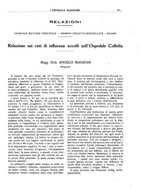 L'Ospedale Maggiore rivista scientifico-pratica dell'Ospedale Maggiore di Milano ed Istituti sanitari annessi