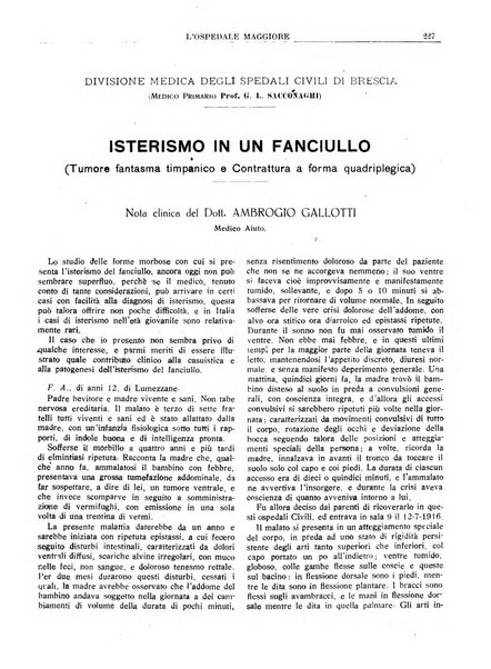 L'Ospedale Maggiore rivista scientifico-pratica dell'Ospedale Maggiore di Milano ed Istituti sanitari annessi