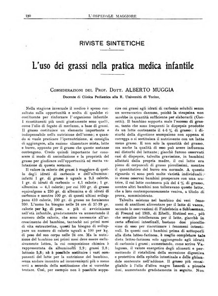 L'Ospedale Maggiore rivista scientifico-pratica dell'Ospedale Maggiore di Milano ed Istituti sanitari annessi