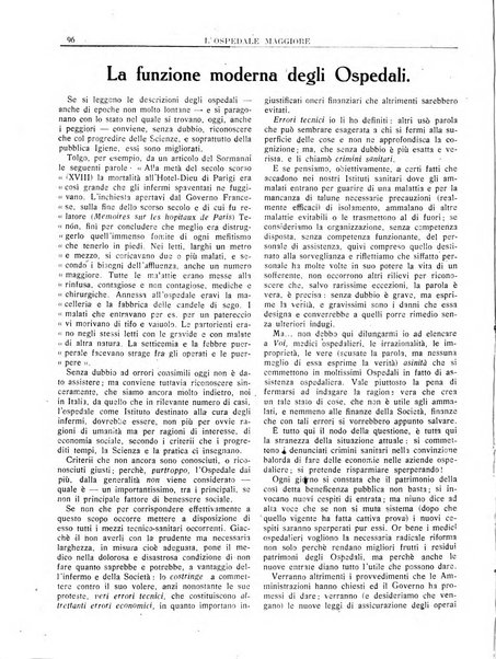 L'Ospedale Maggiore rivista scientifico-pratica dell'Ospedale Maggiore di Milano ed Istituti sanitari annessi