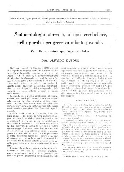 L'Ospedale Maggiore rivista scientifico-pratica dell'Ospedale Maggiore di Milano ed Istituti sanitari annessi