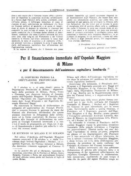 L'Ospedale Maggiore rivista scientifico-pratica dell'Ospedale Maggiore di Milano ed Istituti sanitari annessi